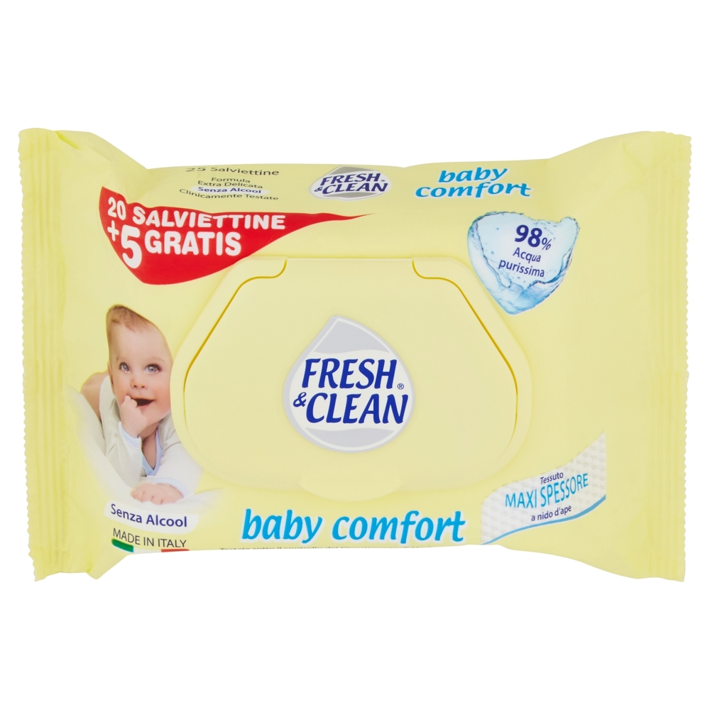 Fresh & Clean baby comfort Salviettine 25 pz